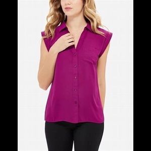 The Limited Purple Sleeveless Blouse